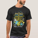 Camiseta Feliz Hanukkah Floral Chanukah Menorah Mateo<br><div class="desc">Feliz Hanukkah Floral Chanukah Menorah Mateo</div>