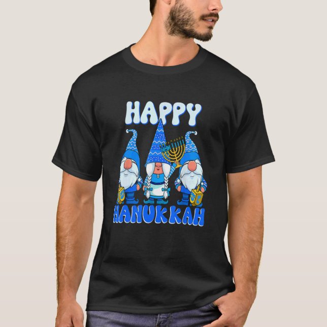 Camiseta Feliz Hanukkah Gnomes Judío Gnome Chanukah (Anverso)