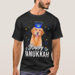 Camiseta Feliz Hanukkah Golden Retriever Menorah Gorra<br><div class="desc">Feliz Hanukkah Golden Retriever Menorah Gorra</div>