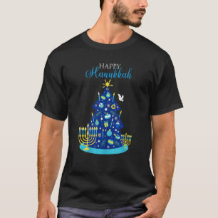 Camiseta Feliz Hanukkah Judío Chanukah Christmas Tree