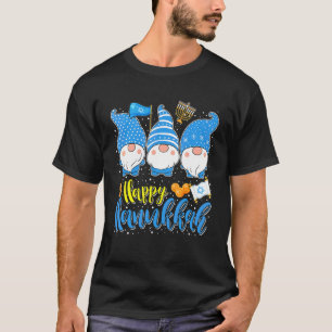 Camiseta Feliz Hanukkah Lindos Hanukkah Chanukah Tres Gnomo