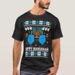 Camiseta Feliz Hanukkah Malísimo dulce Chanukah Cristo judí<br><div class="desc">Feliz Hanukkah Sudor feo Chanukah Navidades judíos 1</div>