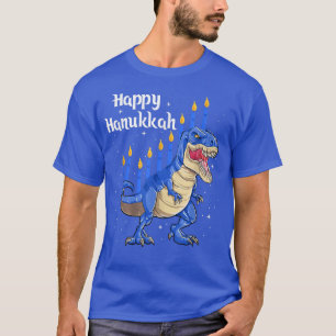Camiseta Feliz Hanukkah Menorasaurus Re Dinosaur Menorah Ca