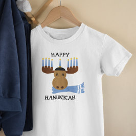 Camiseta Feliz Hanukkah Moose Menorah