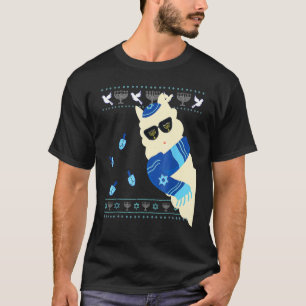 Camiseta Feliz Hanukkah Navidades judíos de Llamakkah Pajam