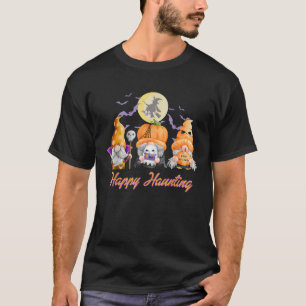 Camiseta Feliz Haunting Spooky Gnomes disfraz divertido Hal