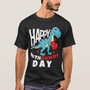 Camiseta Feliz hijo del día de la madre para mamá Rawr Trex