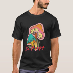 Camiseta Feliz Hippie Signo de Paz Yoga Hippies 70s