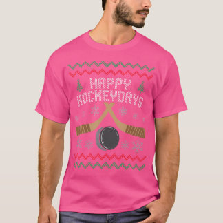Camiseta Feliz Hockeydays Hockey sobre Navidades feos