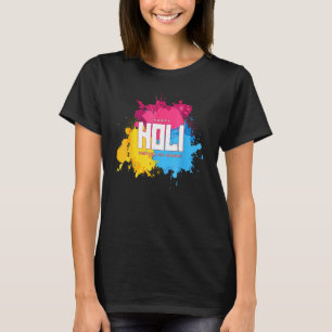 Camiseta Feliz Holi 2022 Colores de celebración indios Hi