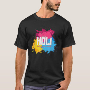 Camiseta Feliz Holi 2022 Colores de celebración indios Hi