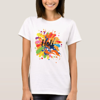 Camiseta feliz Holi Festival de camisetas de color
