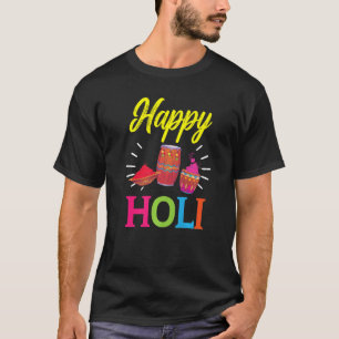 Camiseta Feliz Holi Hinduismo Hindú Budista Festival Holi P