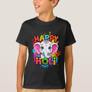 Camiseta Feliz holi niños varones niña india hindú color