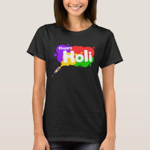 Camiseta Feliz Holi para mujeres hombres niños Colorido Ind
