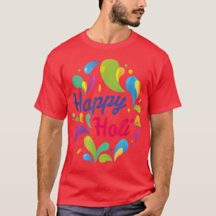 Camiseta Feliz Holi T Para Mujeres Hombres Niños Color Indi