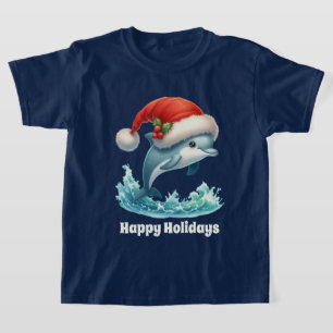 Camiseta Feliz Holiday delfín añadir texto
