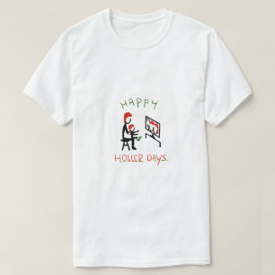 Camiseta Feliz Hollerdays 7 - reunión con zoom.