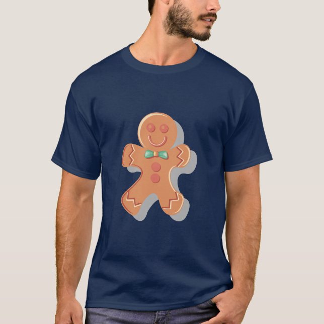Camiseta Feliz hombre de pan de jengibre (Anverso)