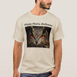 Camiseta Feliz Hoot'in Halloween