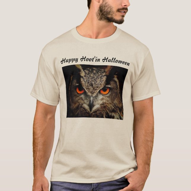 Camiseta Feliz Hoot'in Halloween (Anverso)