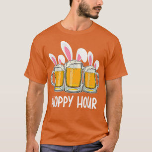 Camiseta Feliz Hora Bunny Ear Beer Lover Funny Festín De Pa