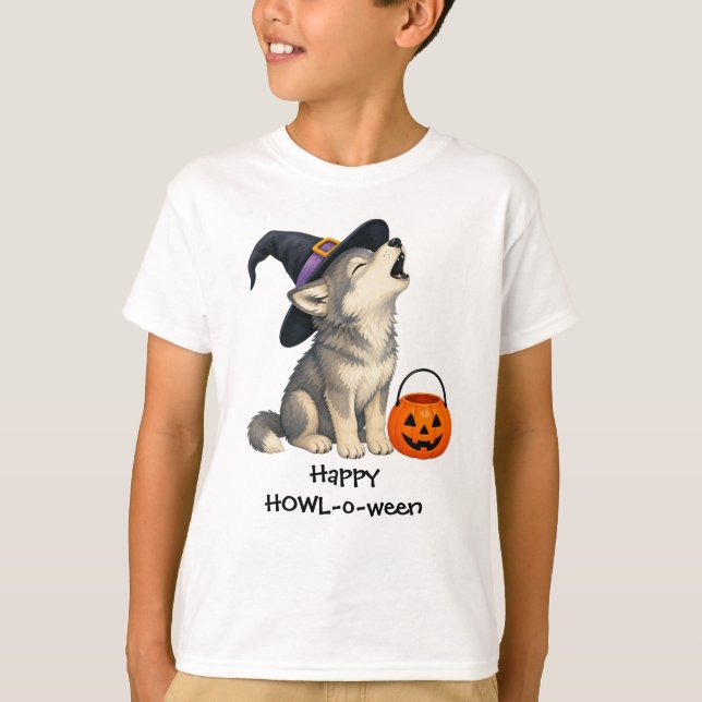 Camiseta Feliz HOWL o ween (Anverso)