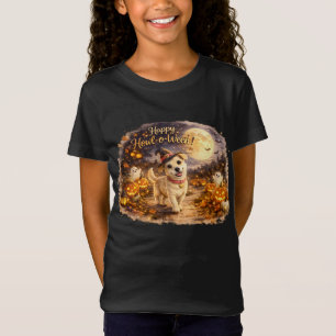 Camiseta Feliz Howl-o-Ween Diseño de Halloween de Perro Ado
