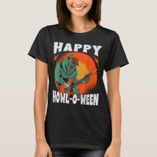 Camiseta Feliz Howl-O-Ween - Lobo Espeluznante - Halloween