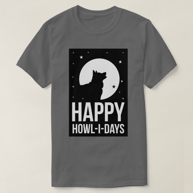 CAMISETA FELIZ HOWLIDAYS (Diseño del anverso)