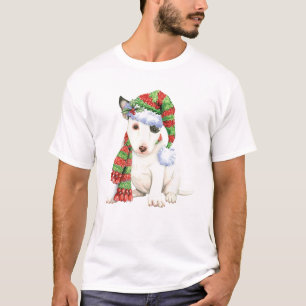 Camiseta Feliz Howlidays Mini Bull Terrier