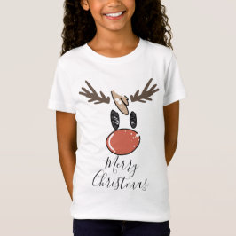 Camiseta Feliz humor navideño reno gracioso