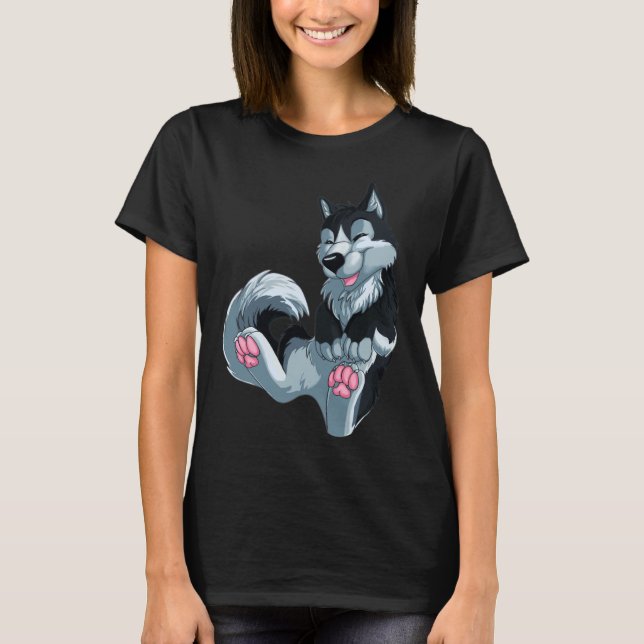 Camiseta Feliz Husky (Anverso)