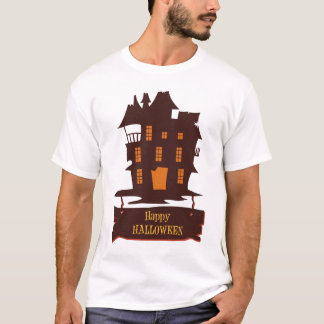 Camiseta Feliz Ilustracion Helloween Black Art Trendy