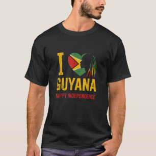 Camiseta Feliz Independencia Guyana Bandera guyanesa que me