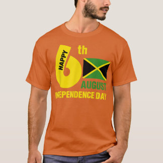 Camiseta Feliz Independencia Jamaica El 6 De Agosto De 1962