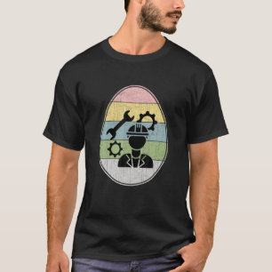 Camiseta Feliz Ingeniero Mecánico de Huevos de Pascua Guay 