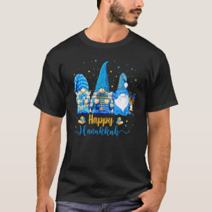 Camiseta Feliz Janucá 2021 Gnomo Menorá Peonza Feo Navidad