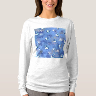 Camiseta Feliz Janucá Estrella Fugaz y Trompos de Hanukkah