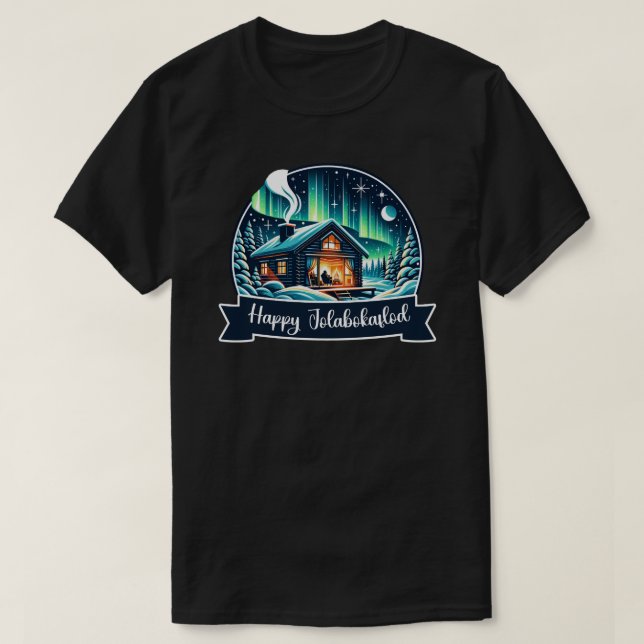 Camiseta Feliz Jolabokaflod (Diseño del anverso)