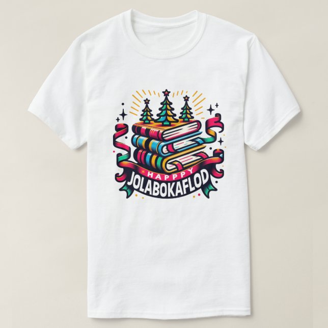 Camiseta Feliz Jolabokaflod (Diseño del anverso)