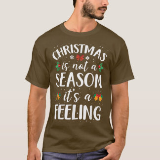 Camiseta Feliz jolly sintiendo la temporada navideña divert