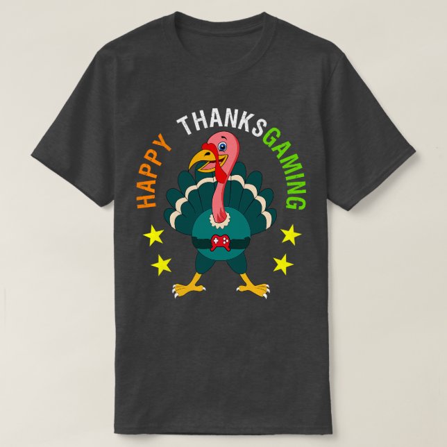 Camiseta Feliz juego de acción de gracias Turquía para Chic (Diseño del anverso)