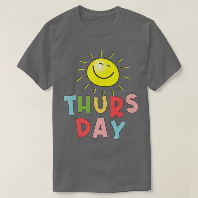 Camiseta Feliz Jueves Brillante (Diseño del anverso)