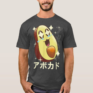 Camiseta Feliz Kawaii Aguacate