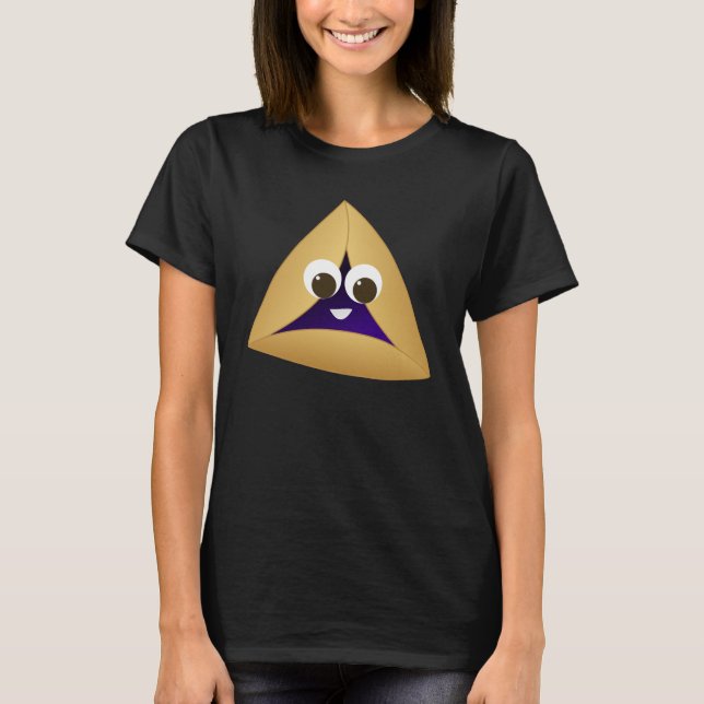 Camiseta Feliz Kawaii Prune Hamentashen (Anverso)