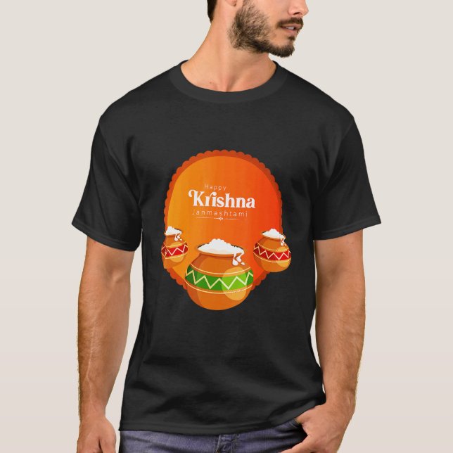 Camiseta Feliz Krishna Janmashtami (Anverso)