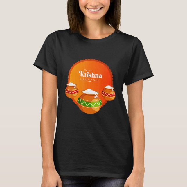 Camiseta Feliz Krishna Janmashtami (Anverso)