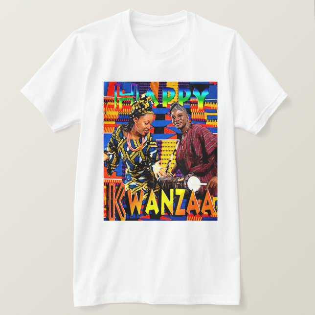 Camiseta Feliz Kwanzaa (Anverso del diseño)