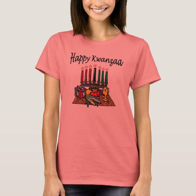 Camiseta Feliz Kwanzaa (Anverso)
